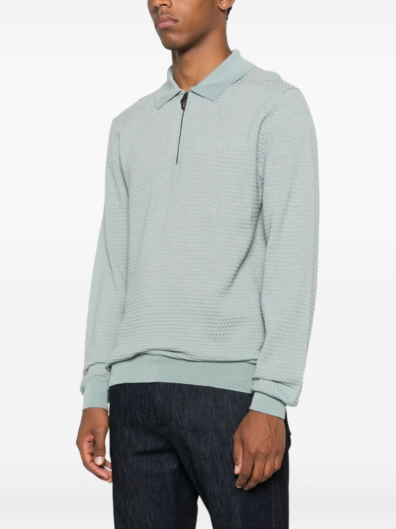 zip-neck polo shirt 3