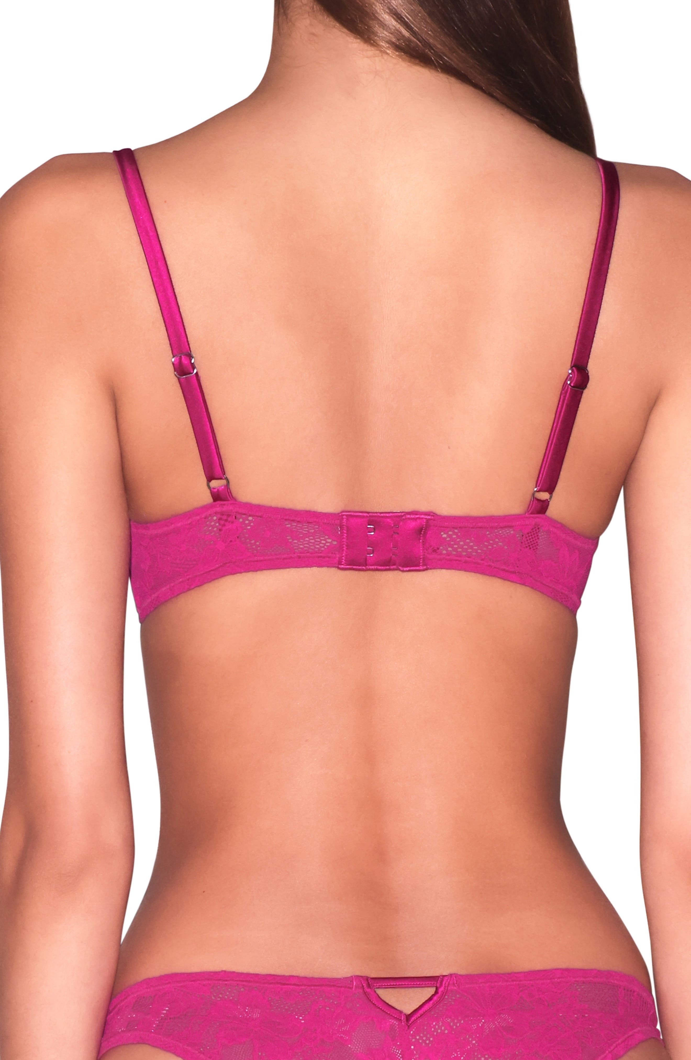 Fleur Du Mal Le Stretch Lace Demi Bra in Big Spender at Nordstrom - 2