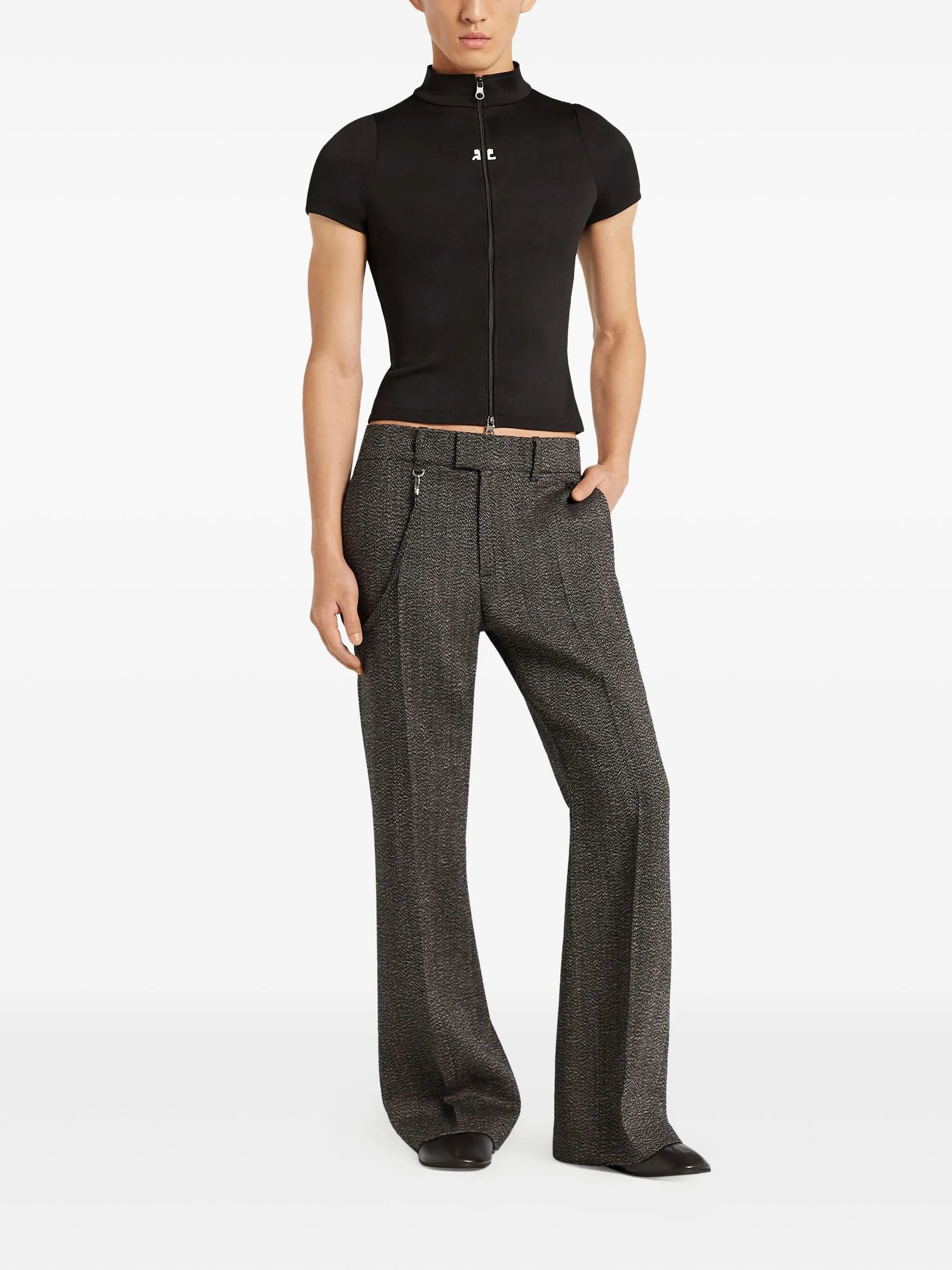 Courrèges Zip-up Short-sleeve Top - 5
