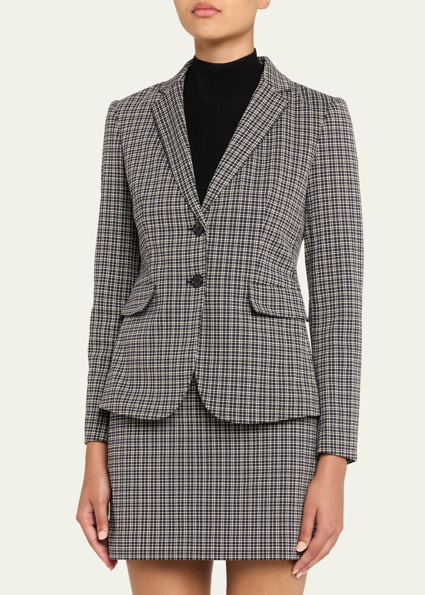 Carissa Plaid Slim-Fit Blazer - 4