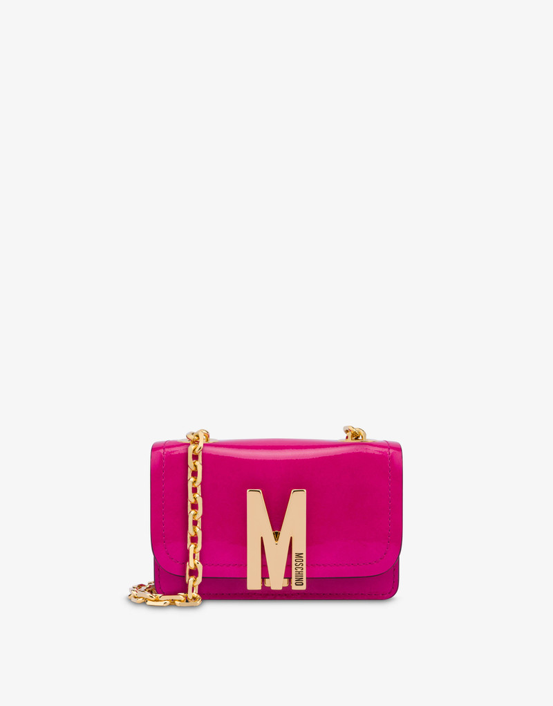 PATENT LEATHER MINI M SHOULDER BAG 1