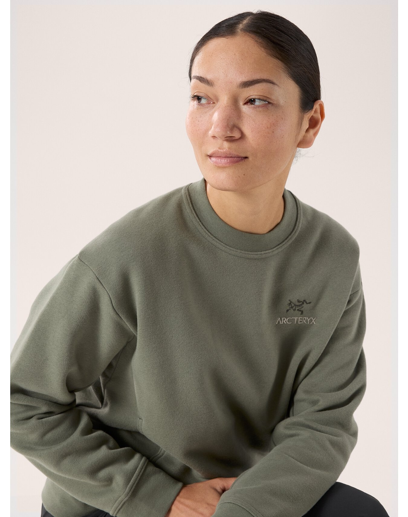 Emblem Fleece Crew Neck Pullover - 3