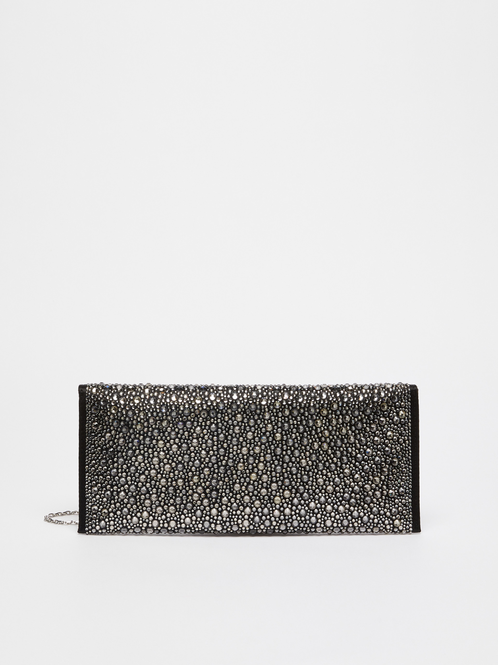 ENVELOPELUX Satin clutch bag with rhinestones - 3