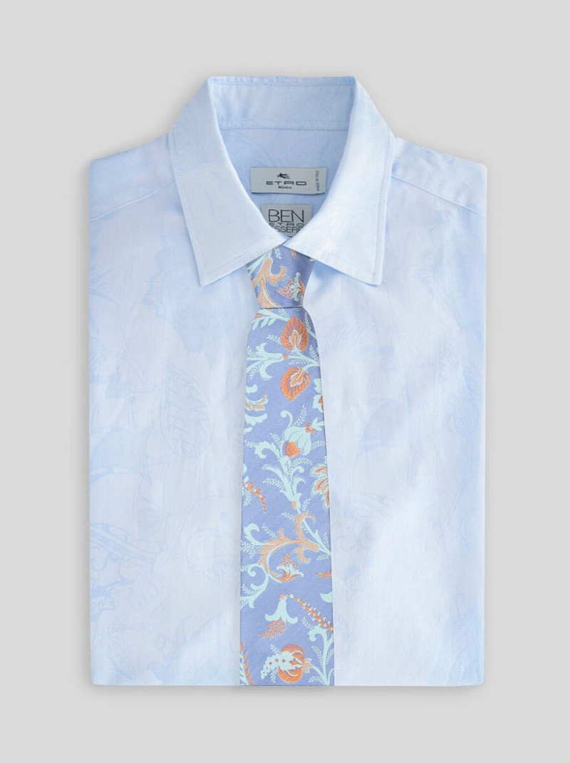 Etro SILK JACQUARD TIE WITH FLORAL MOTIF outlook