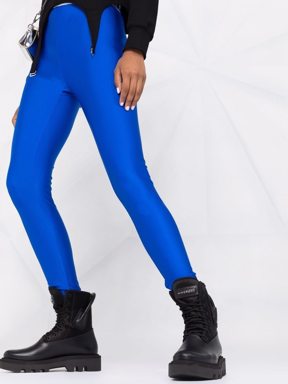 logo-waistband skinny leggings - 3