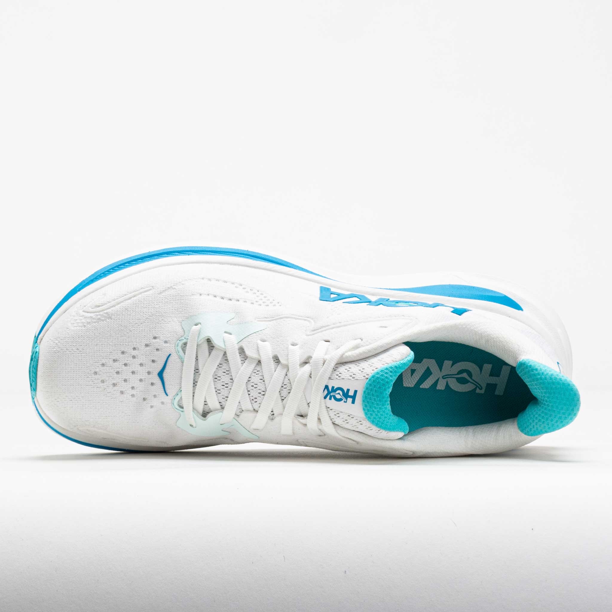 HOKA Clifton 10 Men's White/Skyward Blue - 3