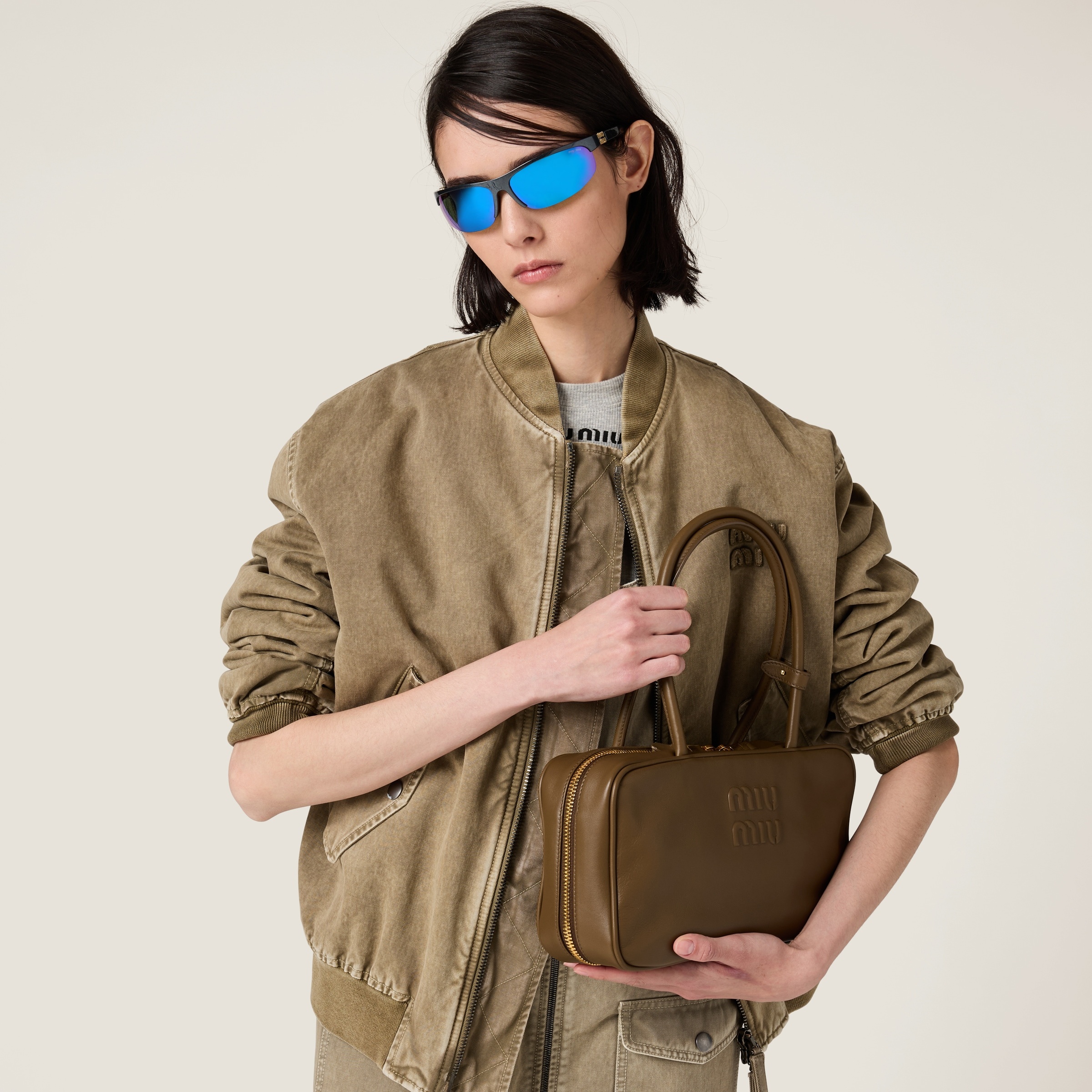 Beau leather top-handle bag - 5