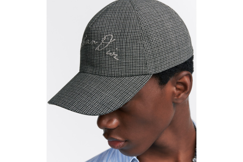 Baseball Cap with Handwritten Christian Dior Signature 3