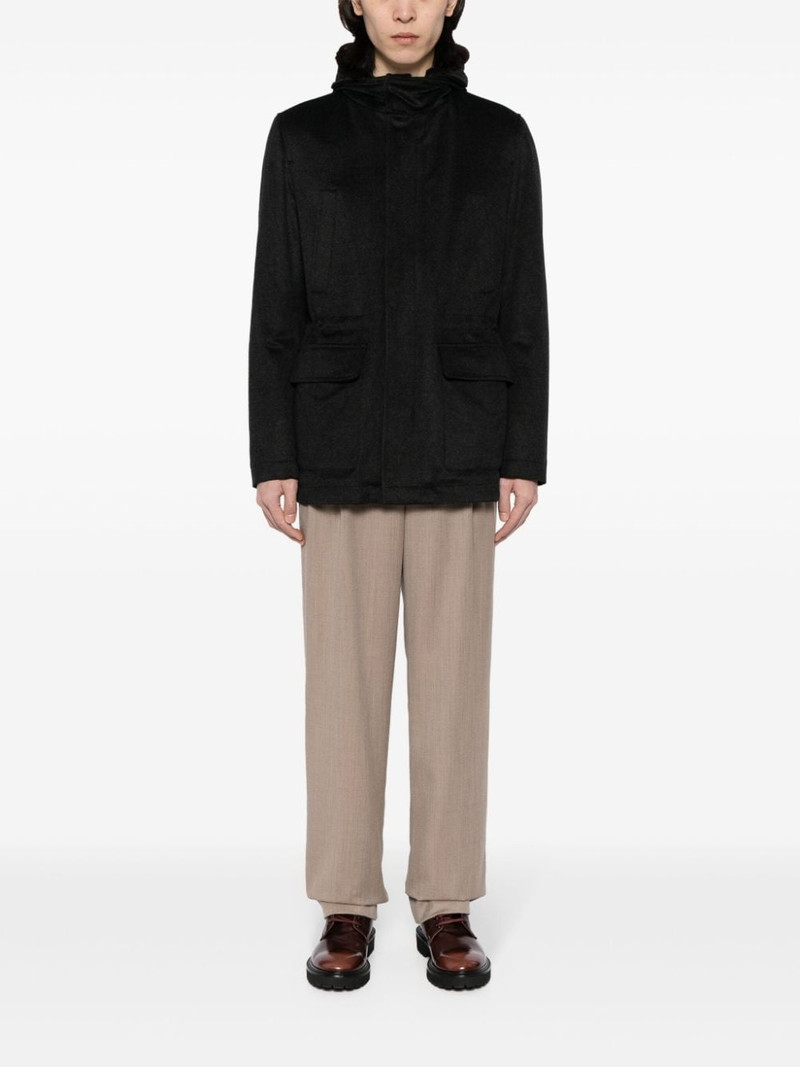 CORNELIANI hooded virgin wool jacket outlook