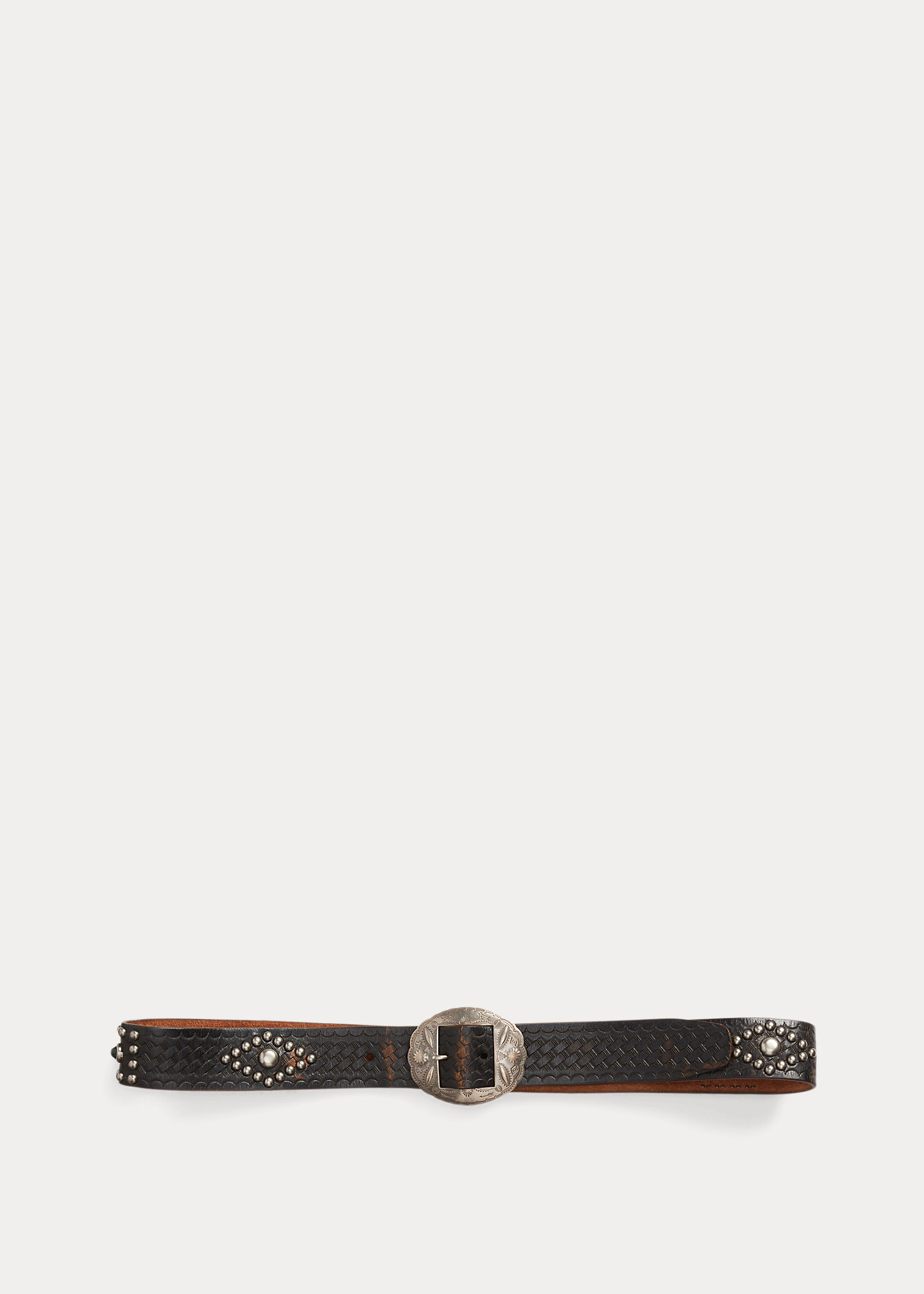 Studded Leather Belt - 2