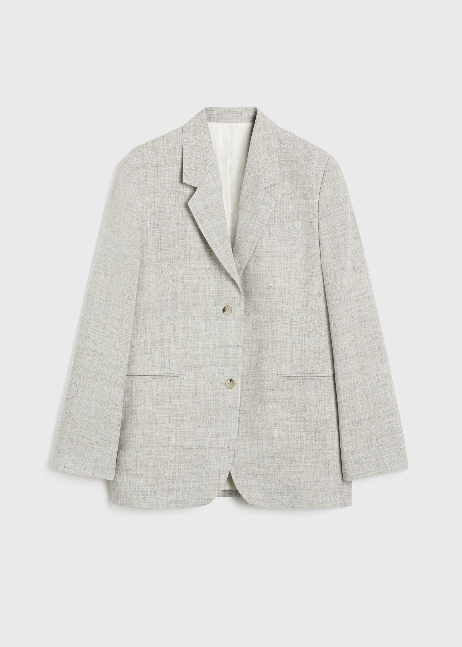 Tailored suit jacket oat melange - 1