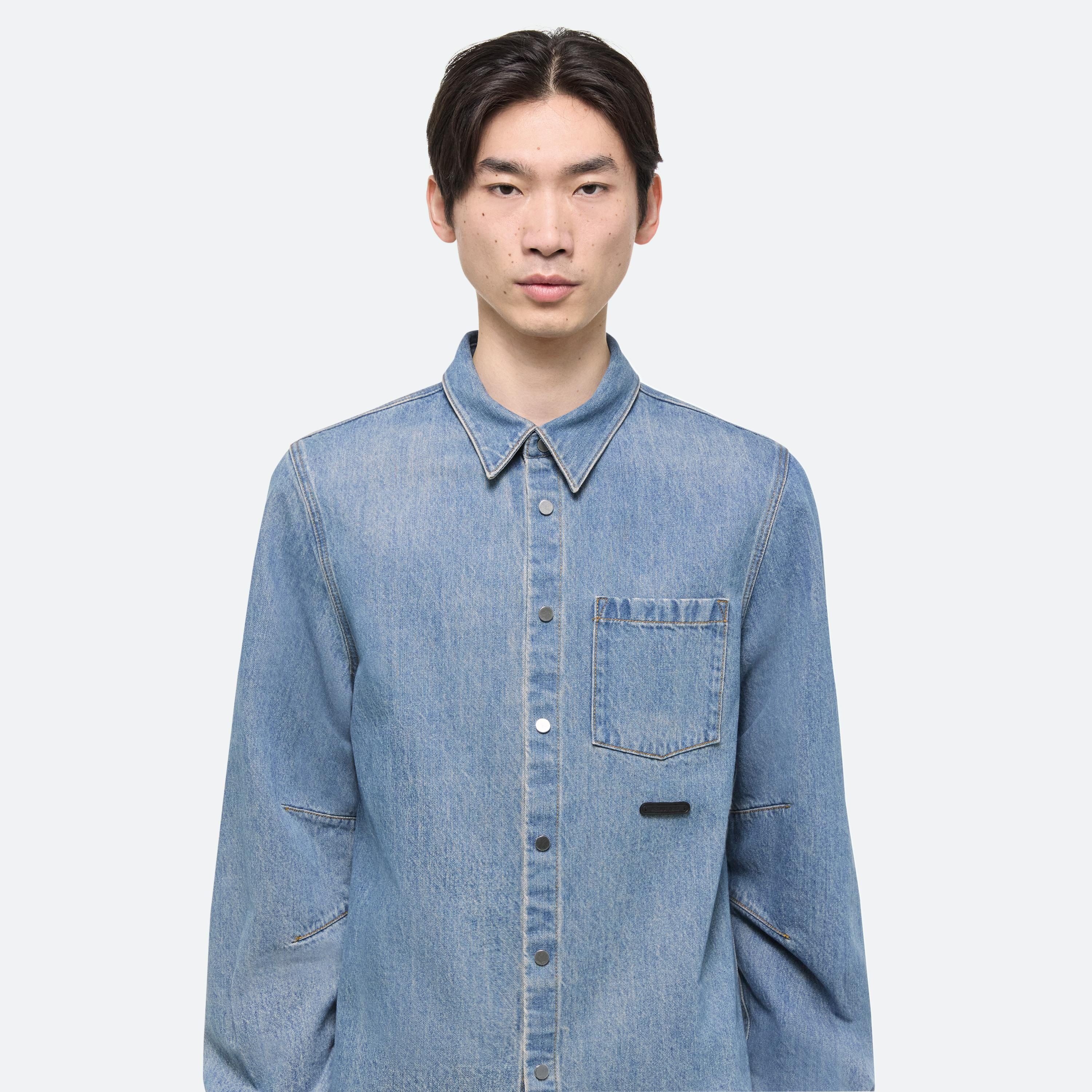 CURVED CLASSIC DENIM SHIRT - 6