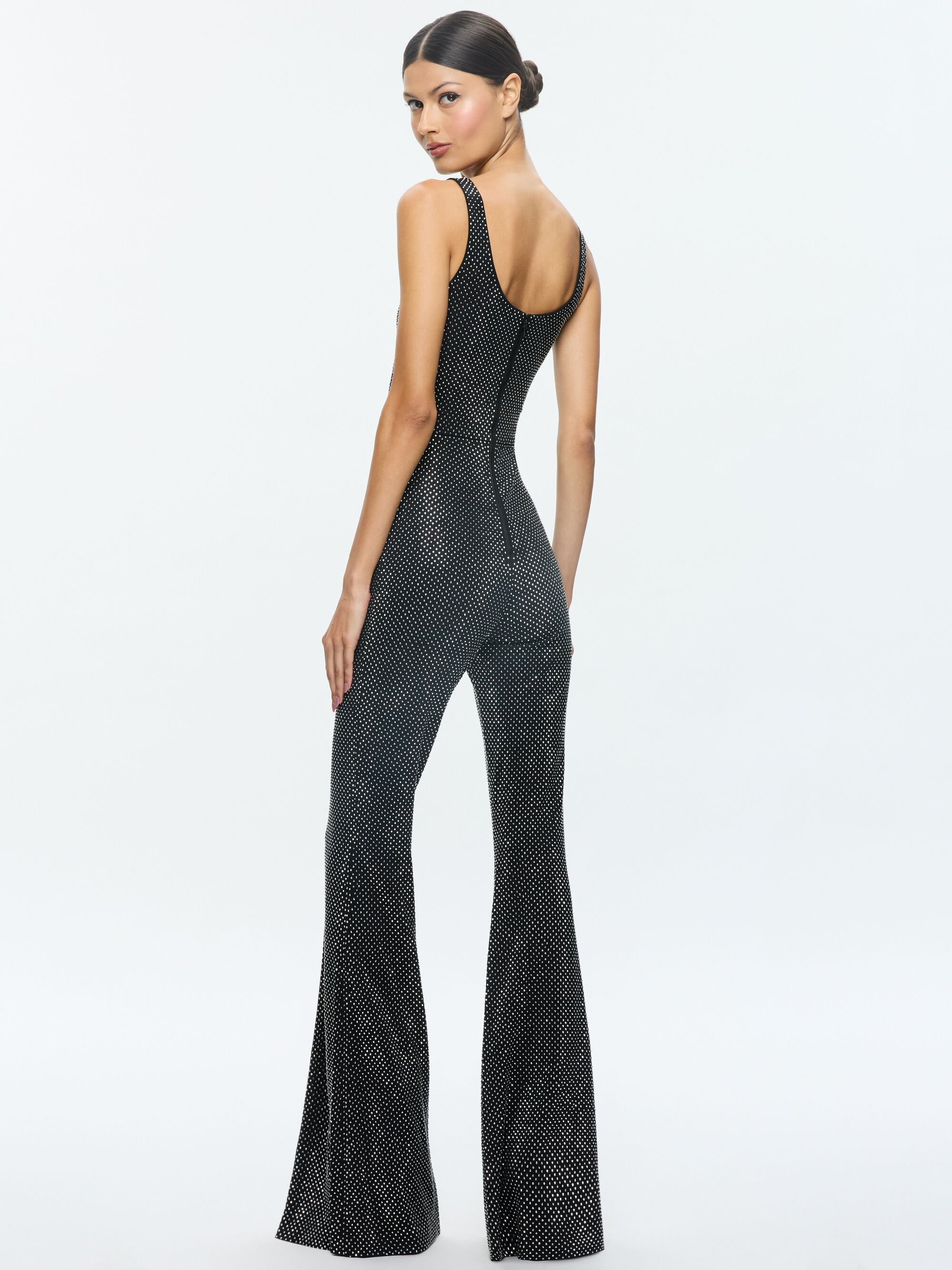 TERESA EMBELLISHED BELL BOTTOM JUMPSUIT - 3