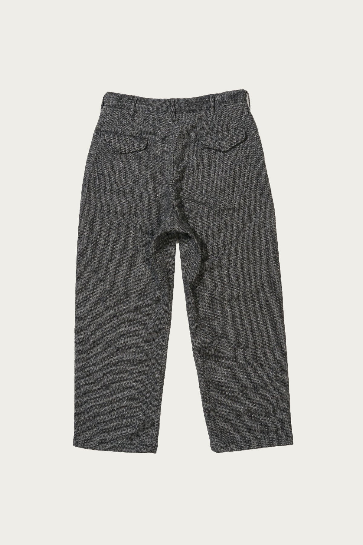 Officer Pant - Grey Poly/Wool Herringbone - 2