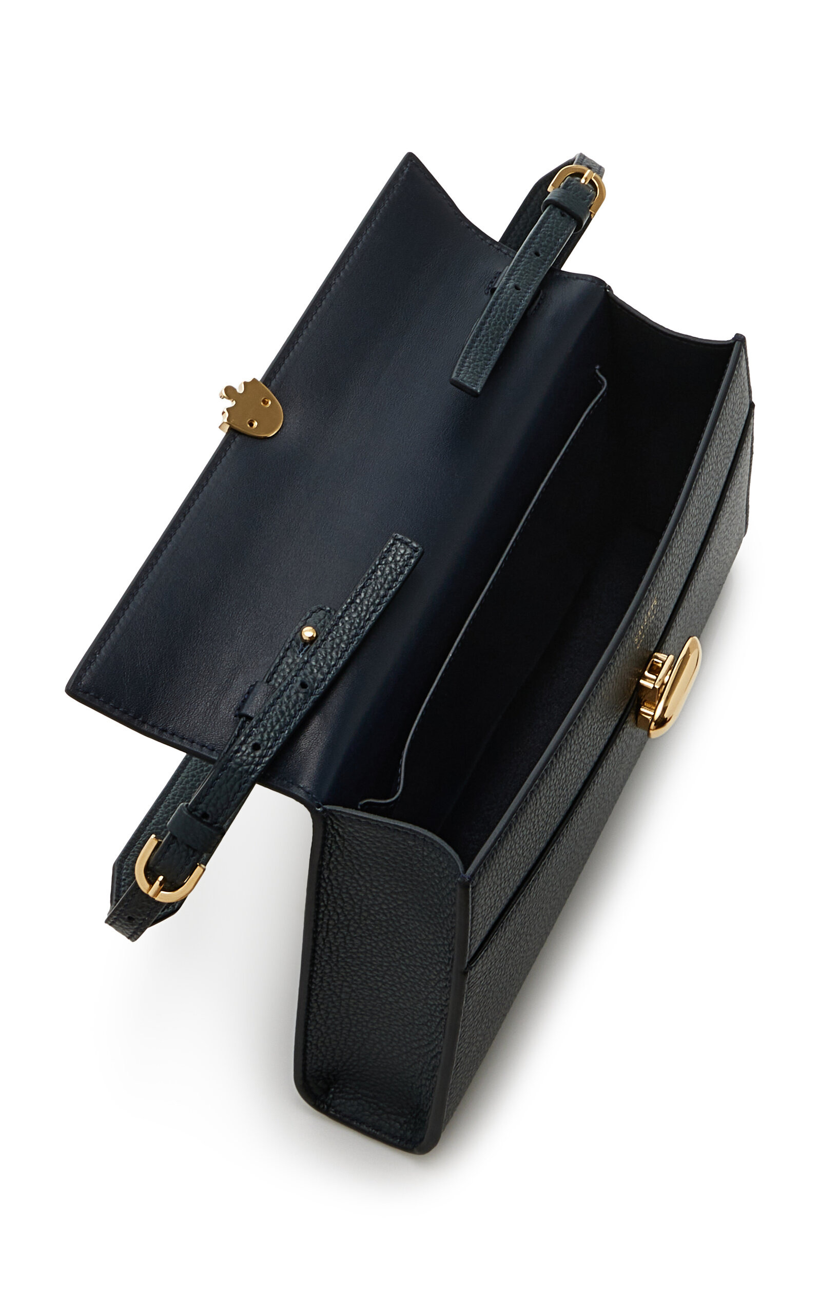 The Symmetry Leather Shoulder Bag navy - 5