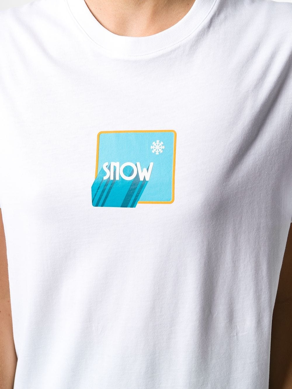 snow box logo print T-shirt - 5