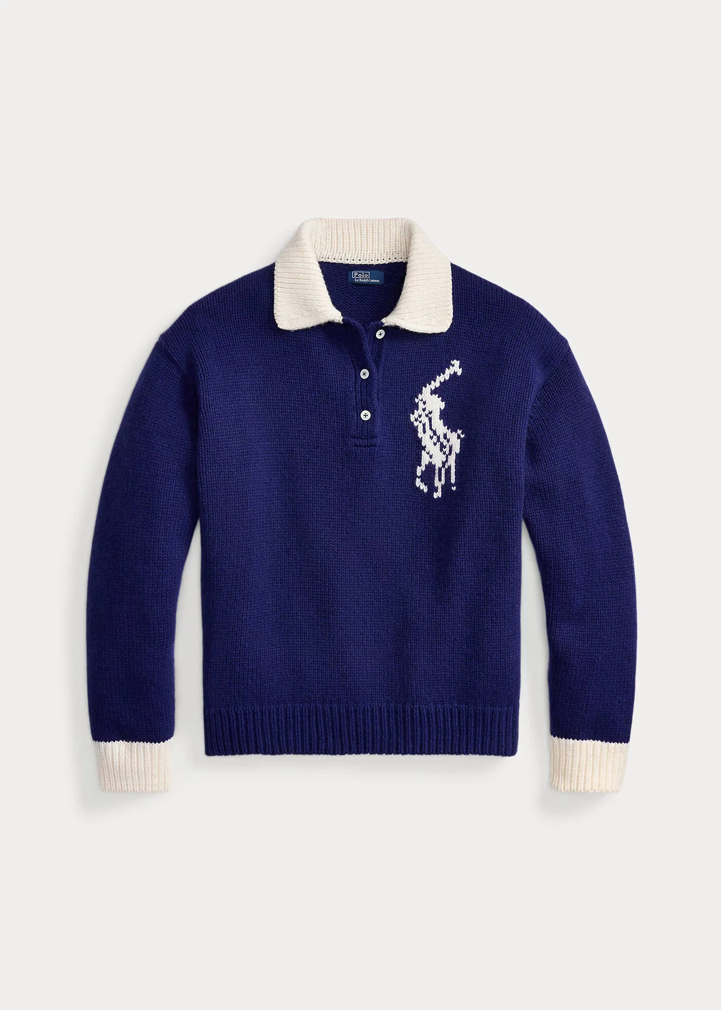 Big Pony Wool Rugby Sweater - 1