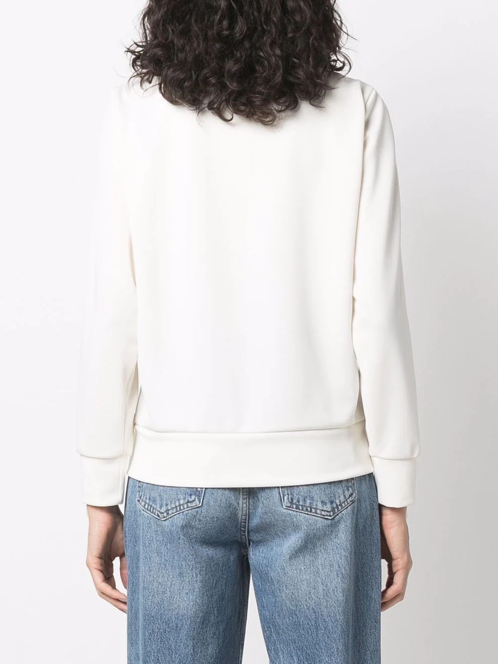 crystal-embellished zipped sweatshirt - 4