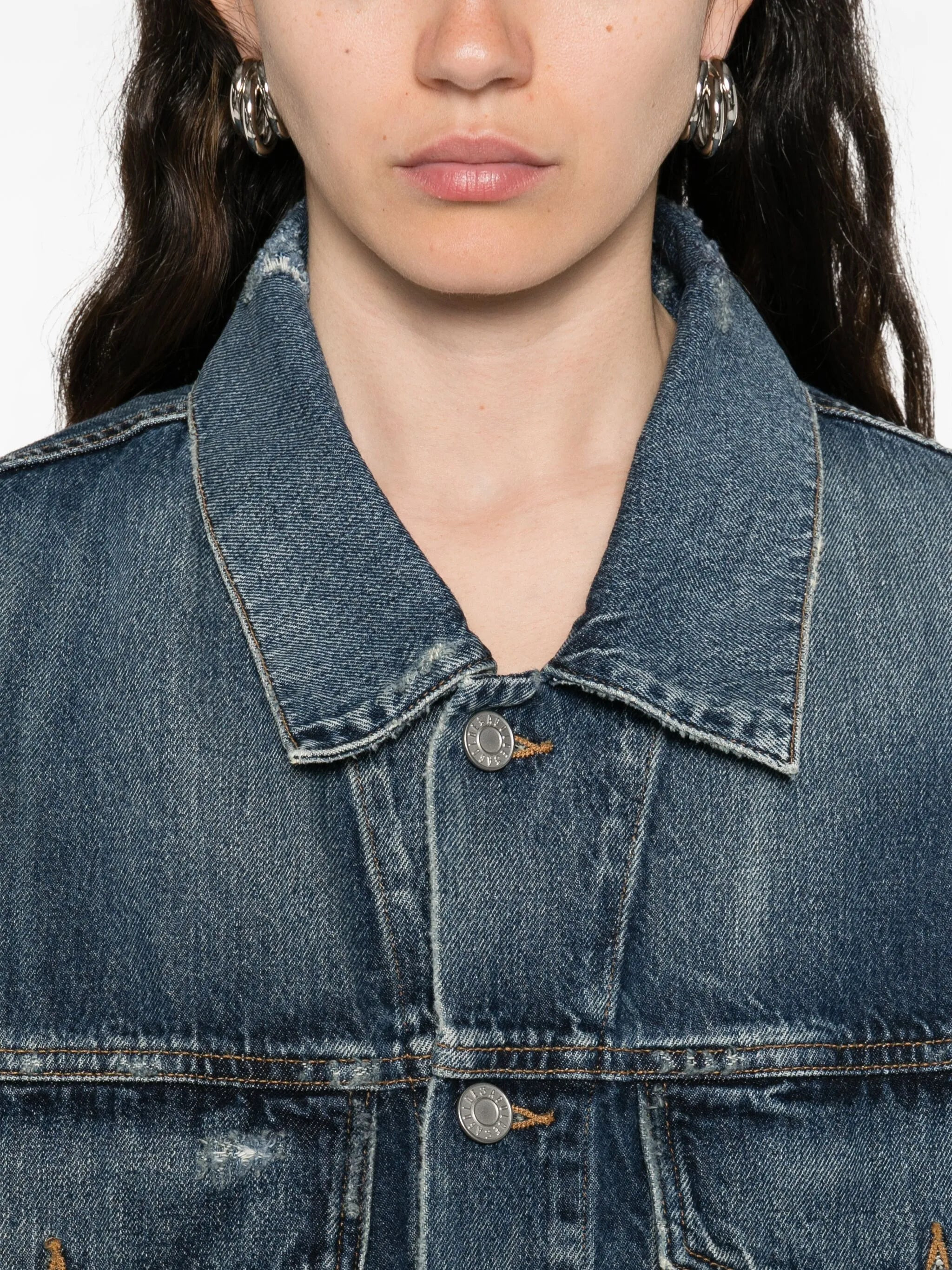 Agolde Buttoned Denim Jacket - 3