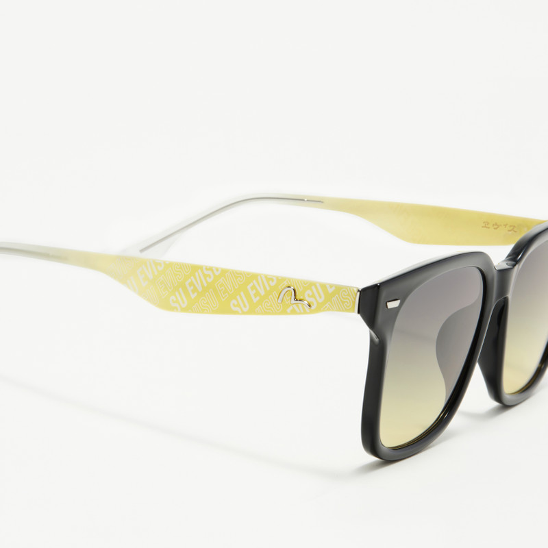 EVISU MONOGRAM PRINT TEMPLE SQUARE SUNGLASSES outlook