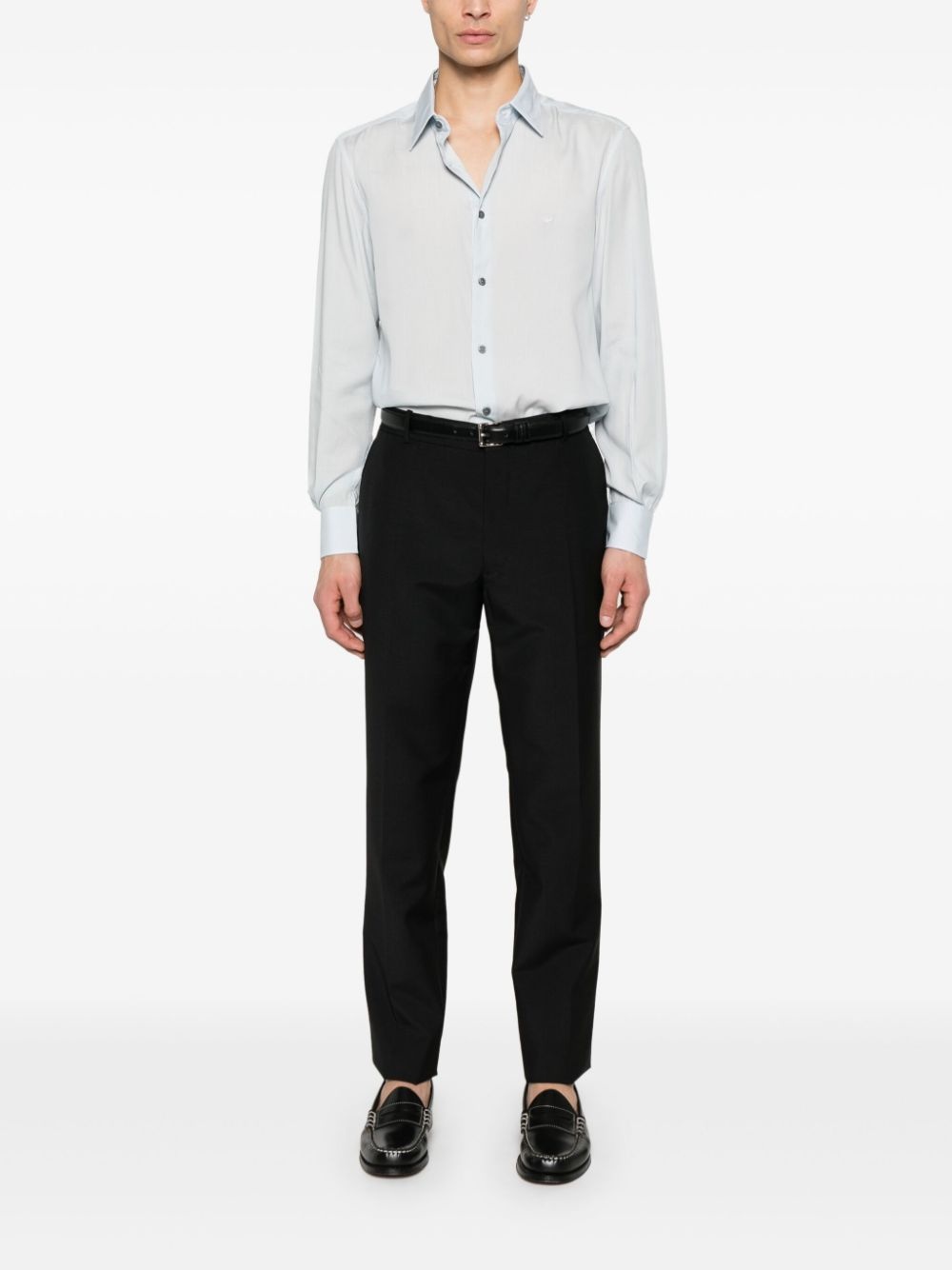 pinstripe shirt - 2