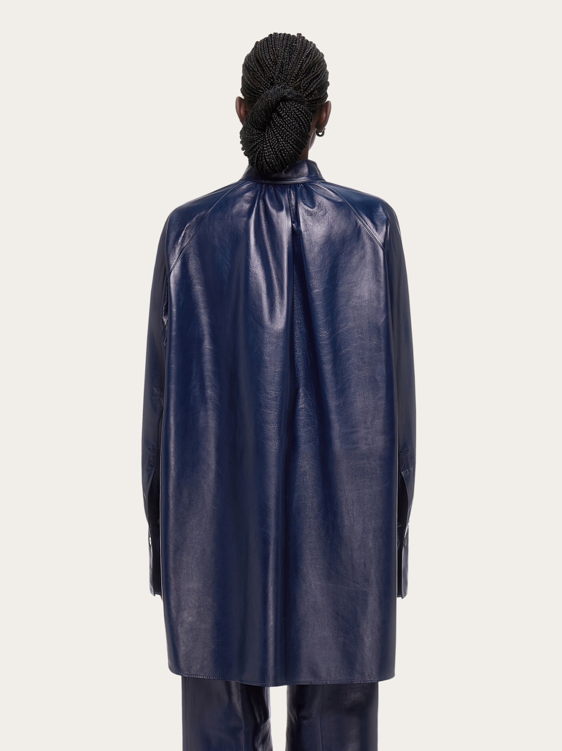 Oversize nappa shirt - 4