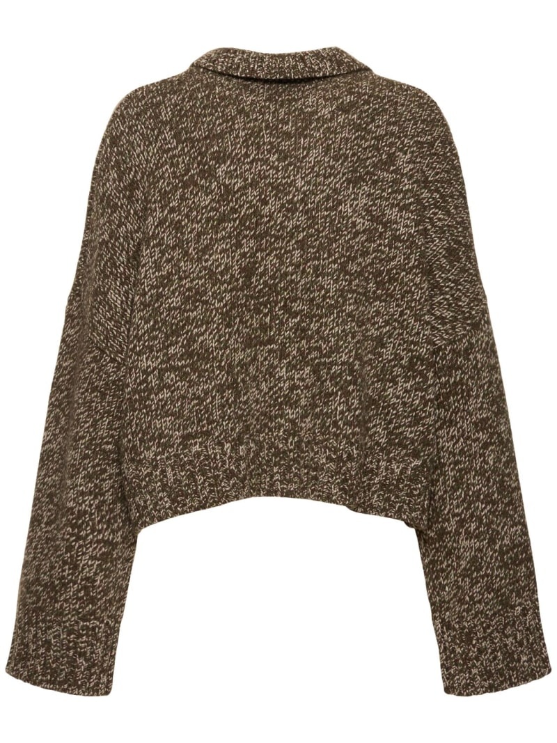 Wool blend knit cardigan - 5