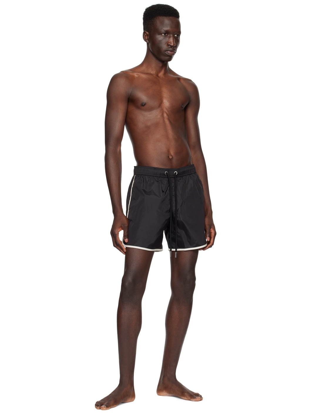 Black Patch Swim Shorts - 5
