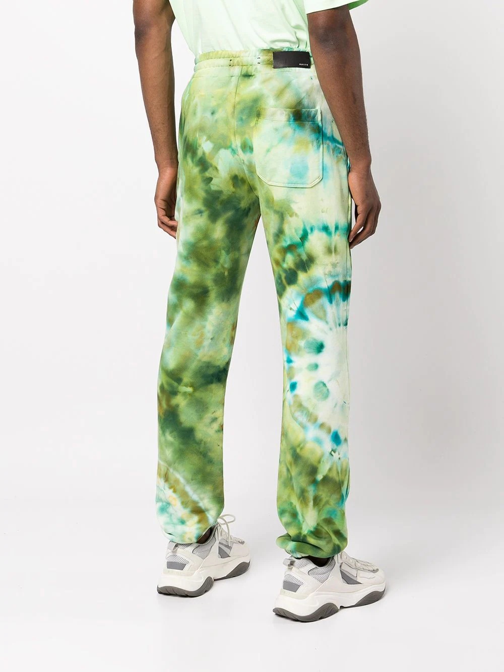 tie-dye cotton track pants - 4