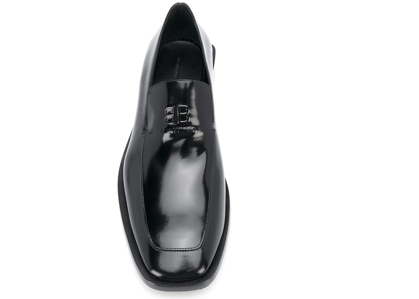 Balenciaga Coin Rim 20mm Loafers Black Leather - 3