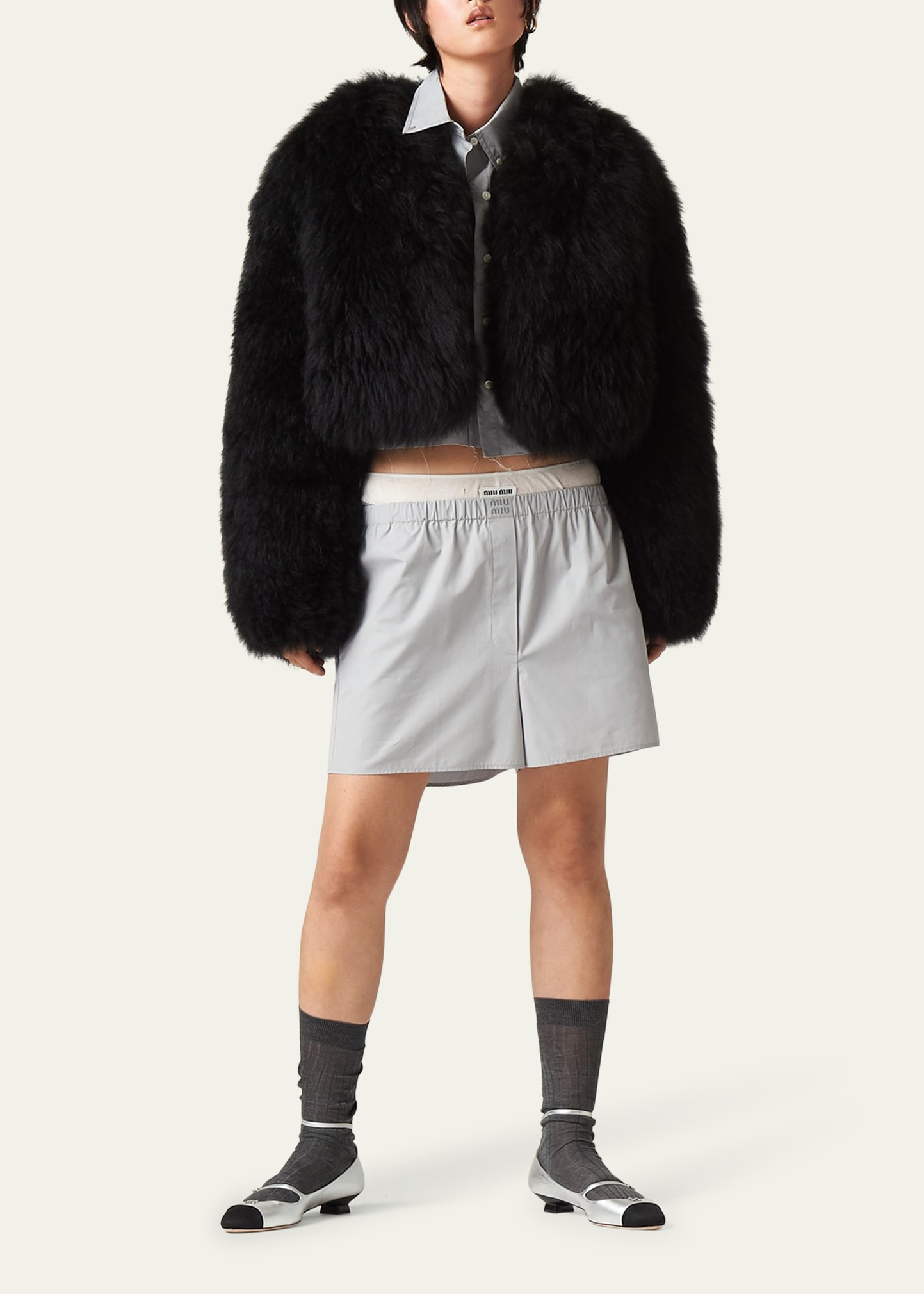 Elasticized Poplin Shorts - 2
