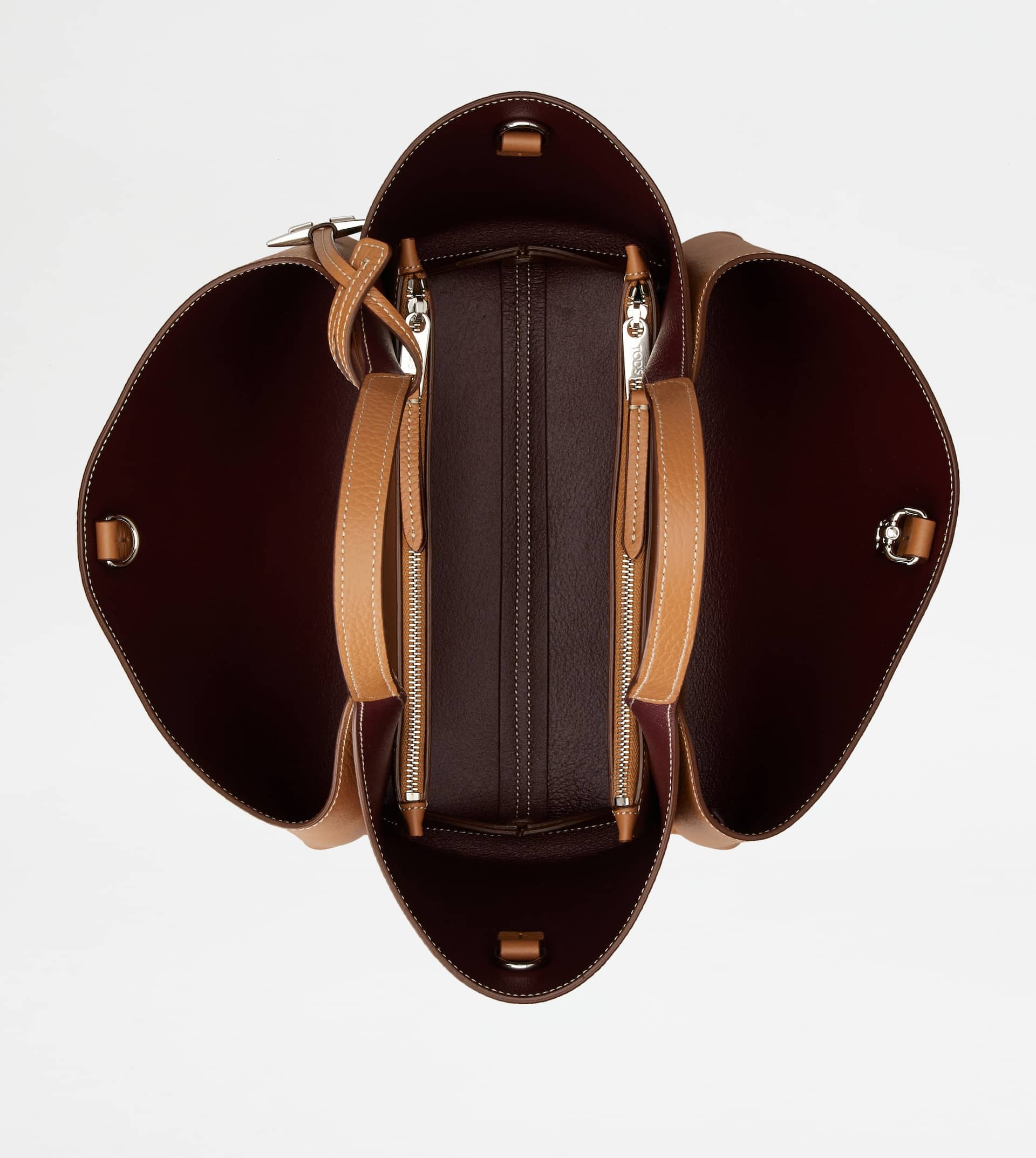 BAG IN LEATHER MINI - BROWN - 3