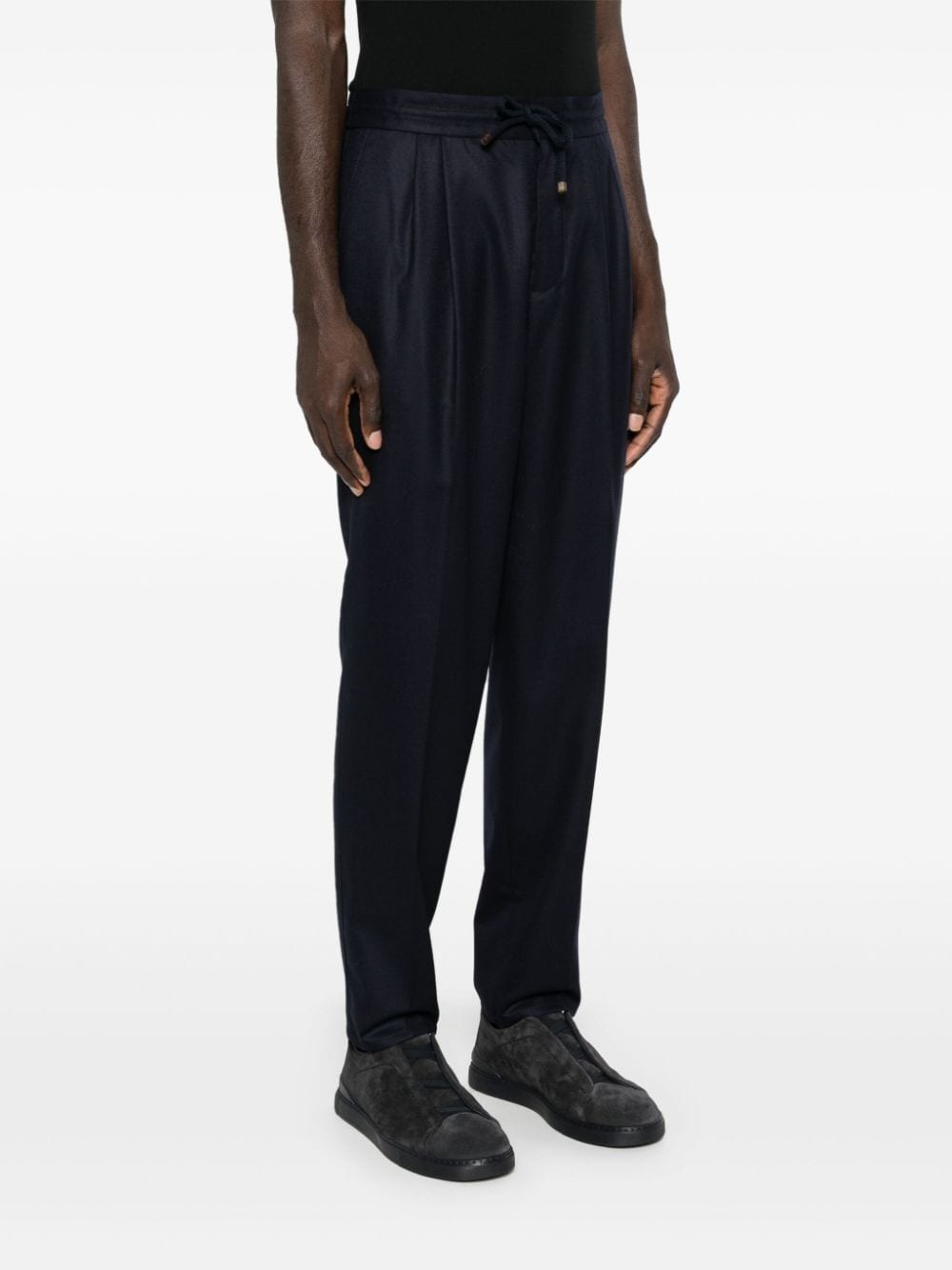 mid-rise tapered trousers - 3