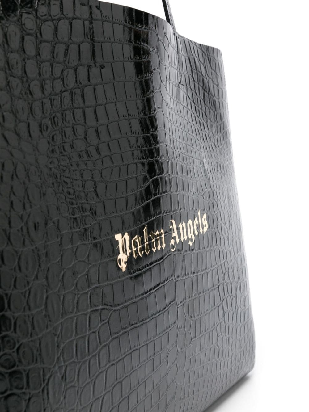 logo-print leather tote bag - 4