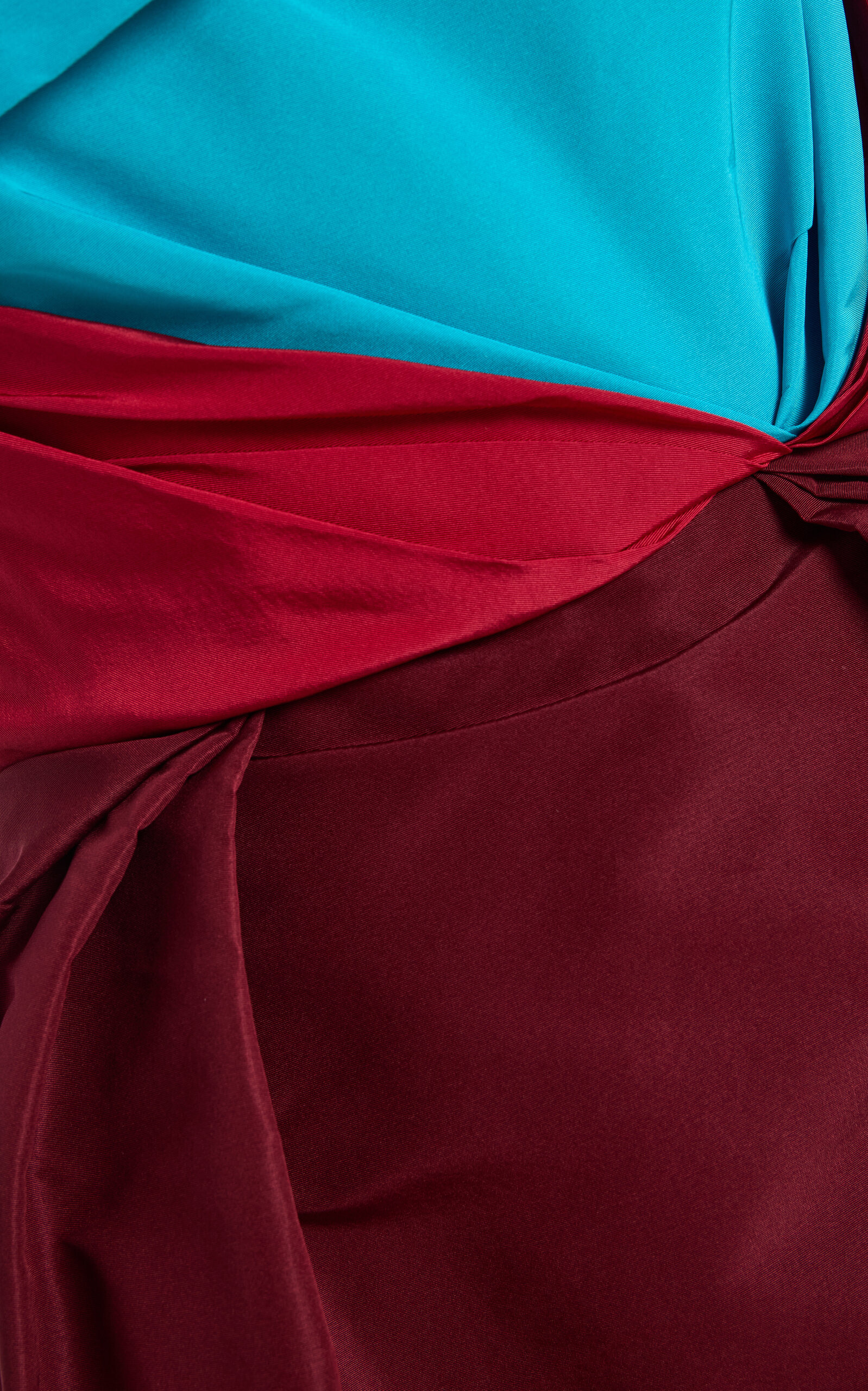 Colorblocked Silk Tulip Gown multi - 5