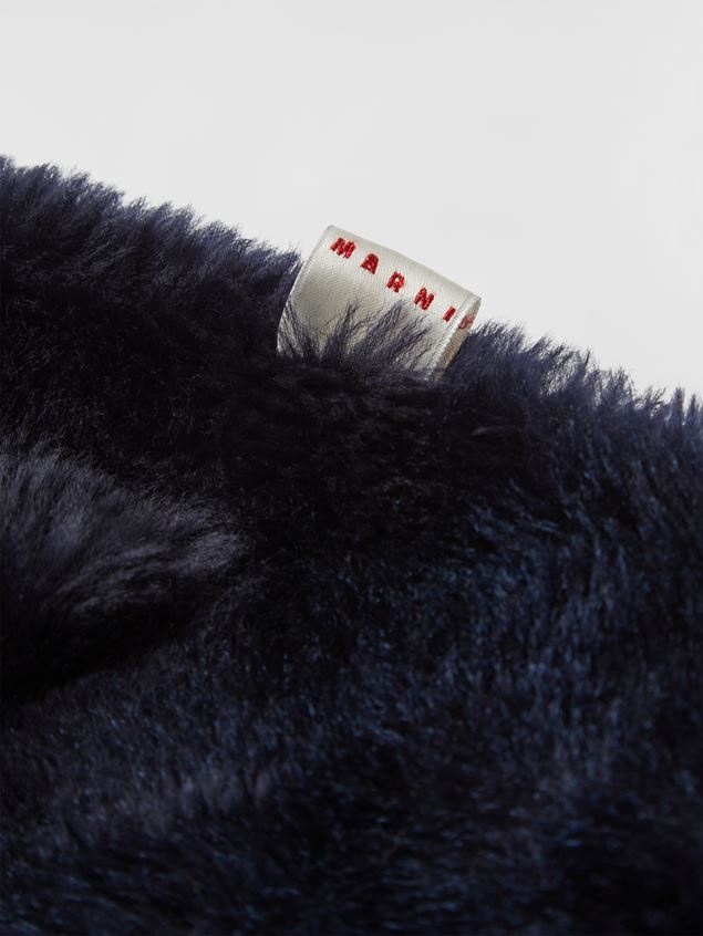 SPRAYED TONAL STRIPES SHEARLING BEANIE - 3