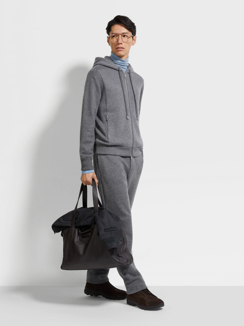 GREY OASI CASHMERE PANTS 3
