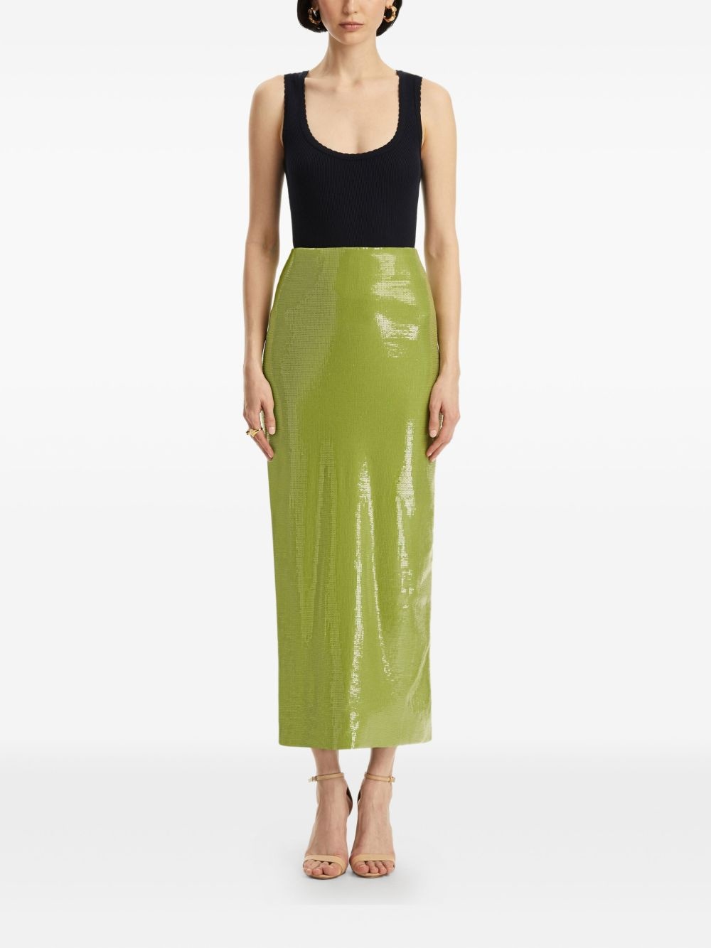 sequinned pencil skirt - 2
