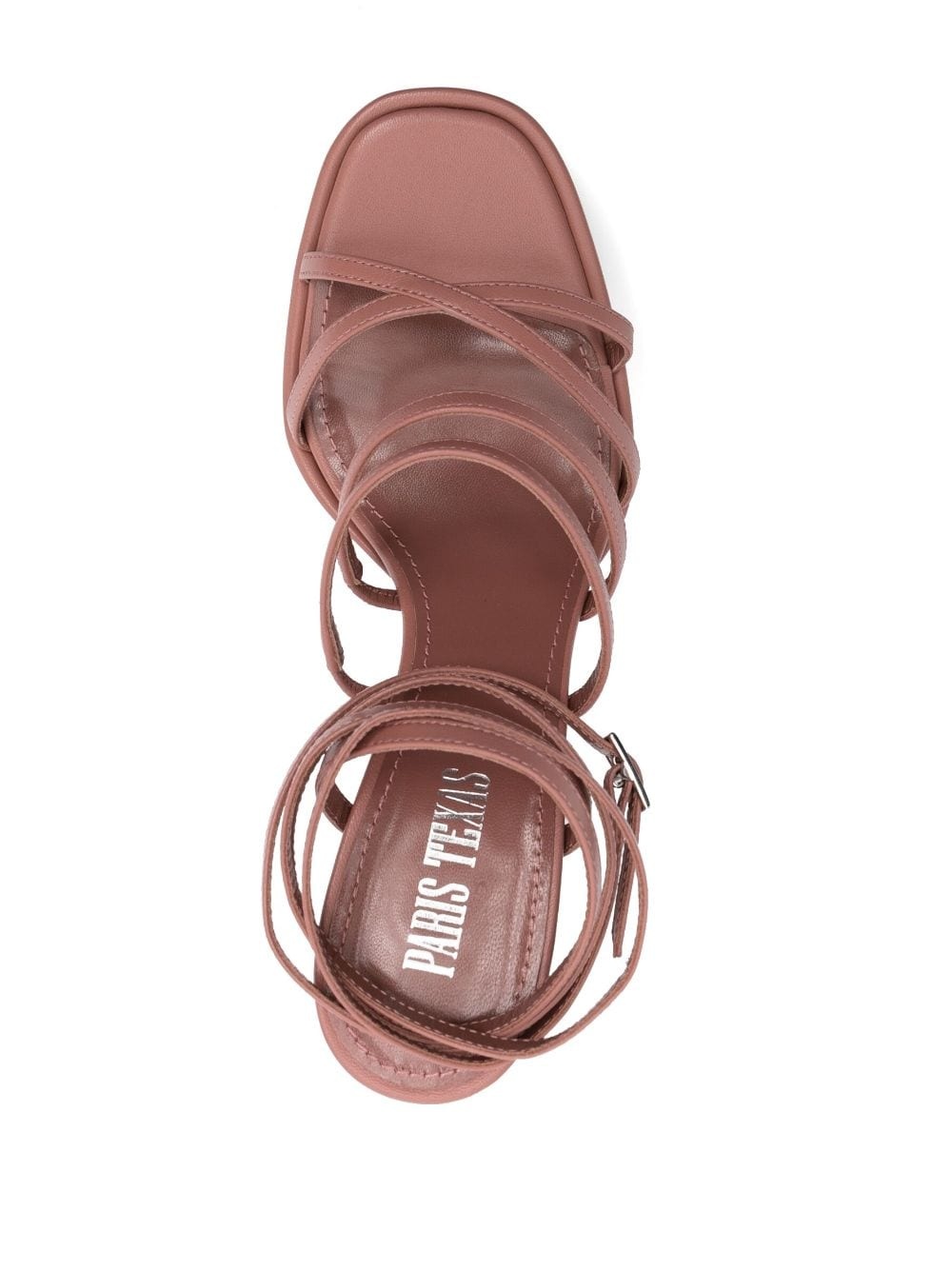 Evita leather platform sandals - 4