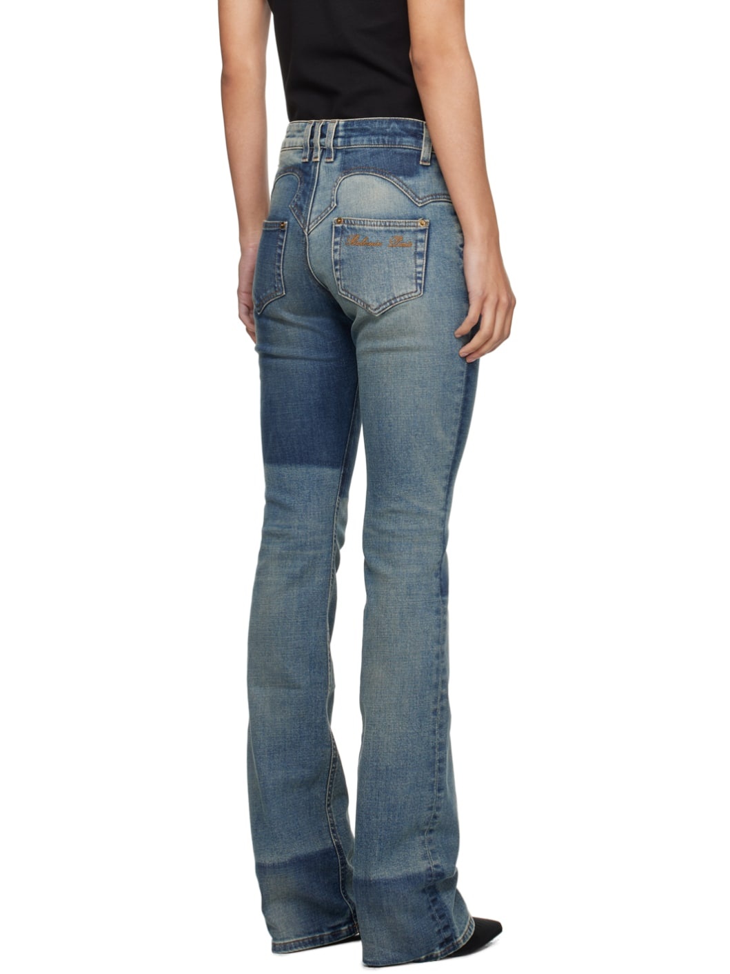Blue Western Bootcut Jeans - 3