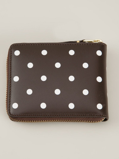 Comme Des Garçons 'Polka Dots Printed' zip around wallet outlook