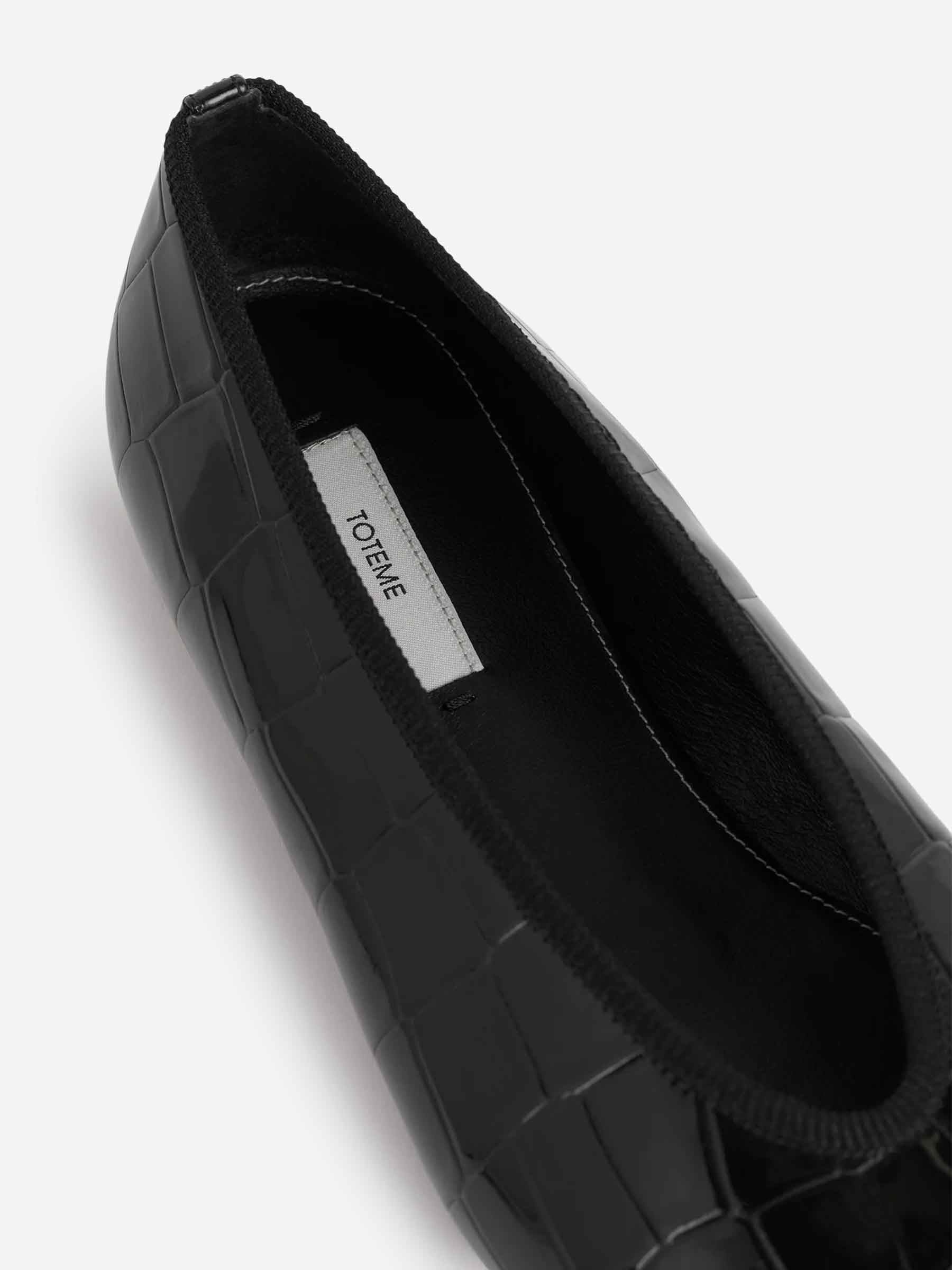 MINIMALIST CROCODILE BALLERINAS - 4