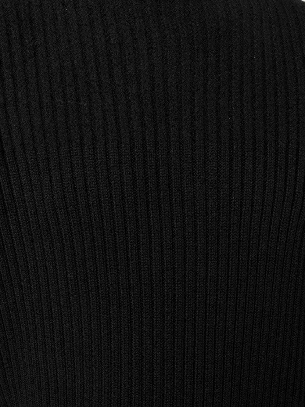 ribbed knit roll-neck jumper - 5