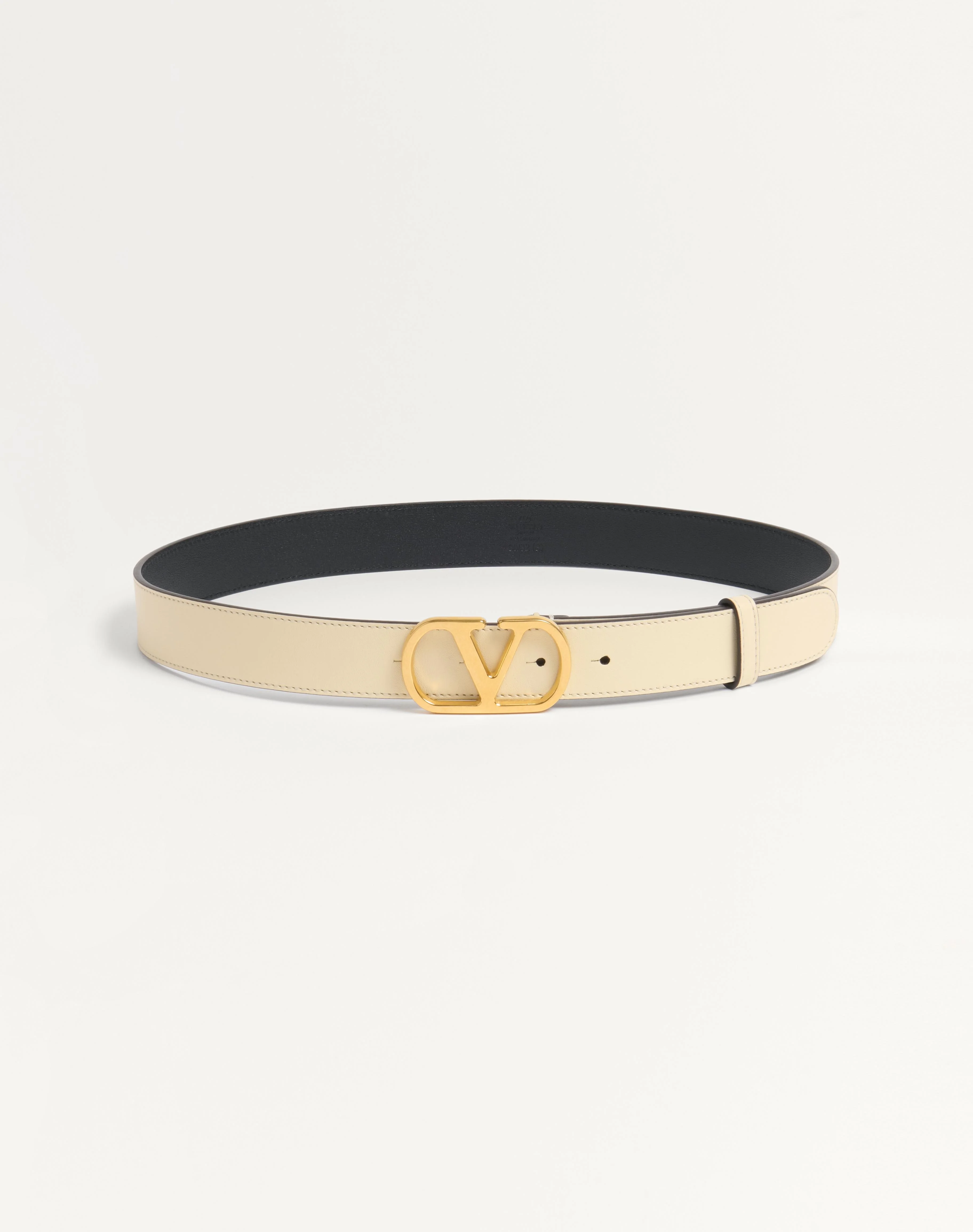 VLOGO SIGNATURE BELT IN SHINY CALFSKIN 30 MM - 1