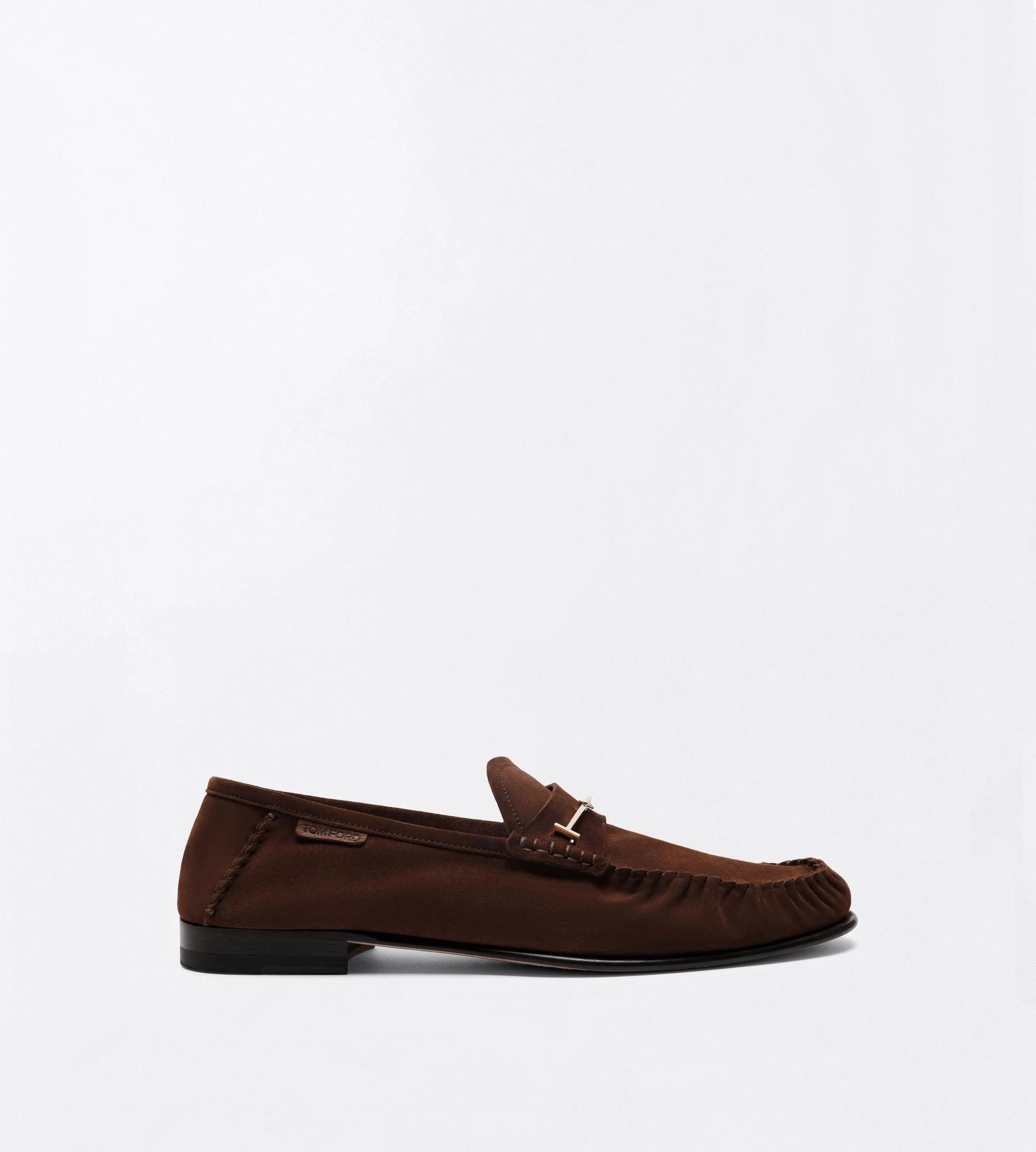 SUEDE DOUBLE T HARDWARE RIPLEY LOAFER - 1