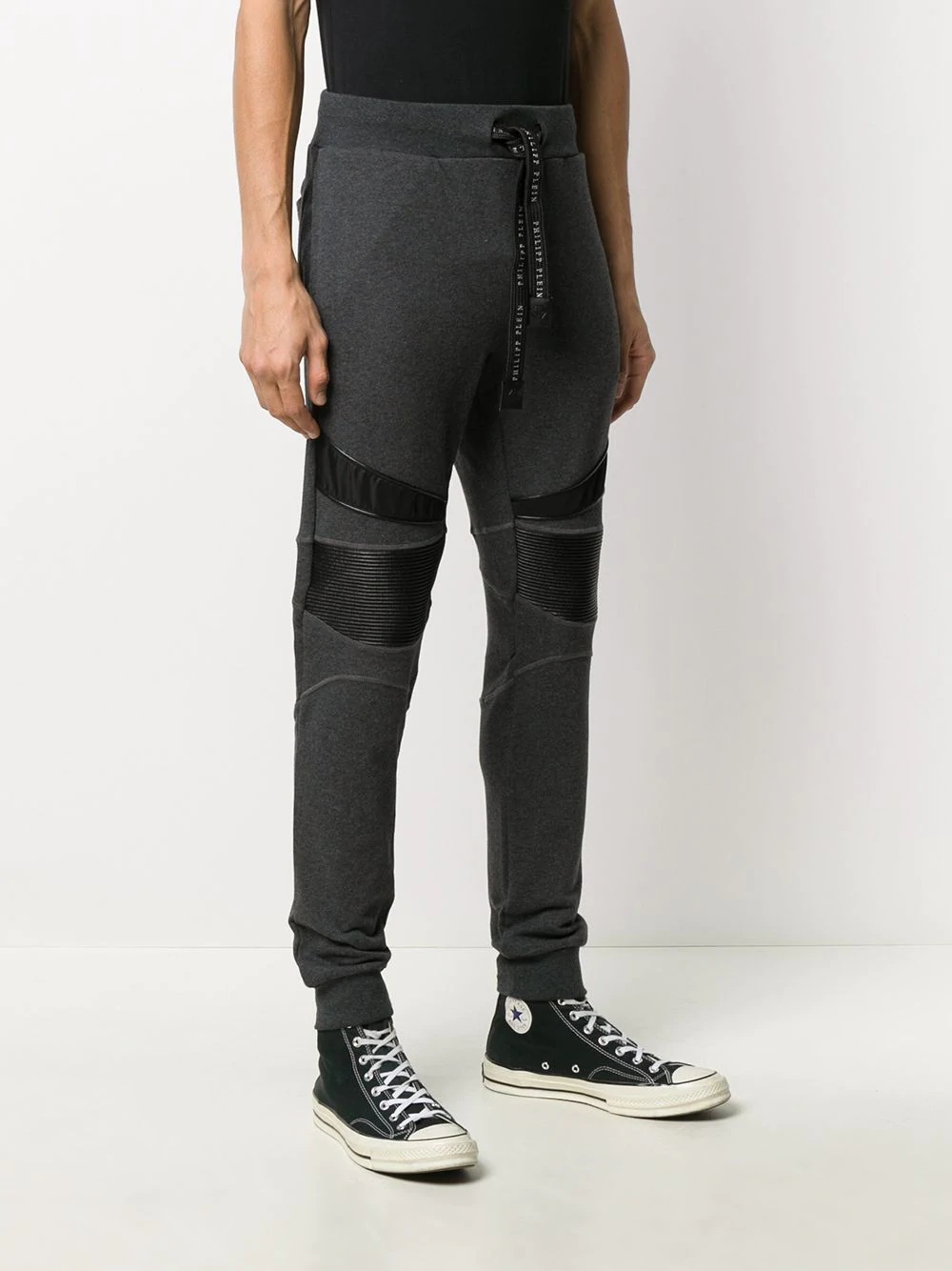 ribbed-knee track pants  - 3