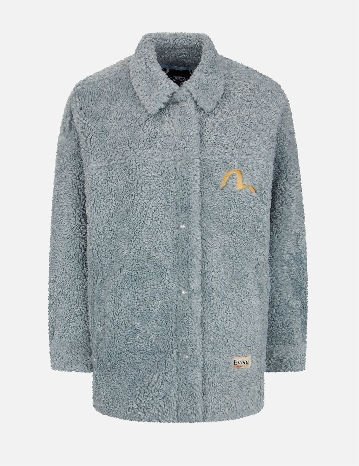 LOGO APPLIQUÉ SHERPA SHIRT JACKET - 2