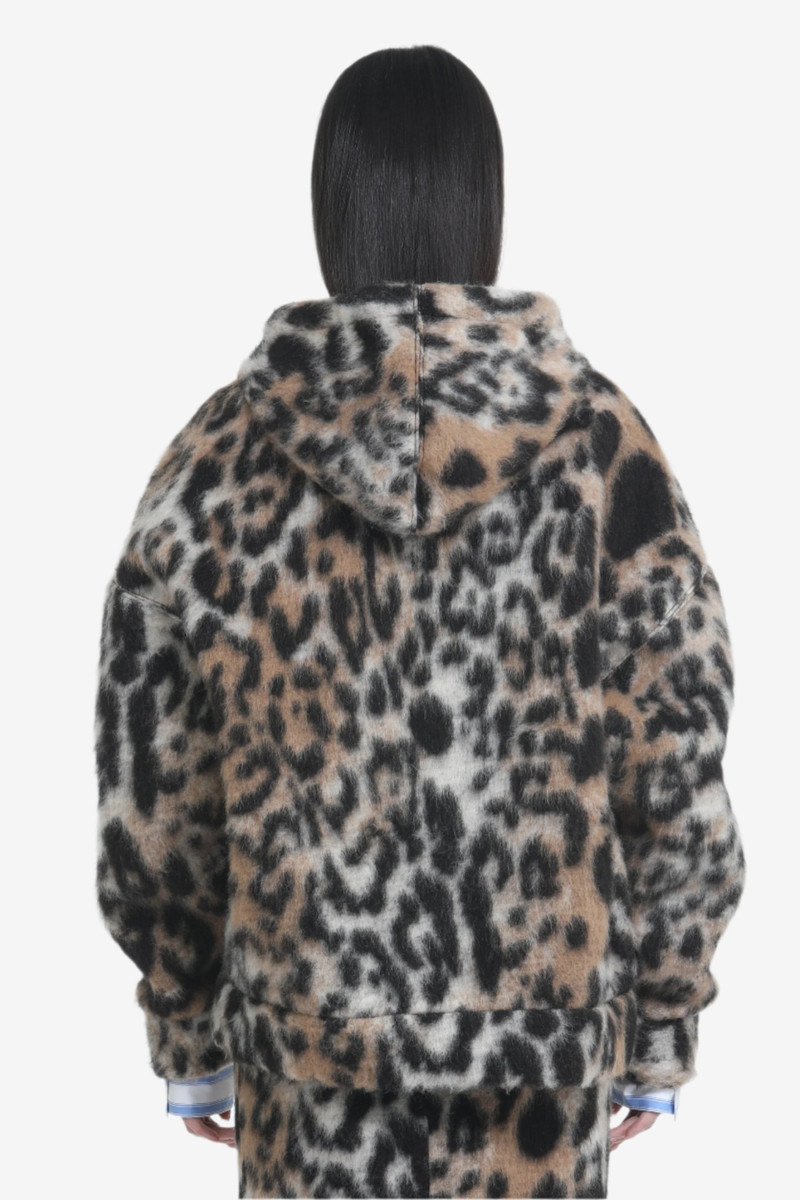 N°21 LEOPARD HOODED JACKET outlook