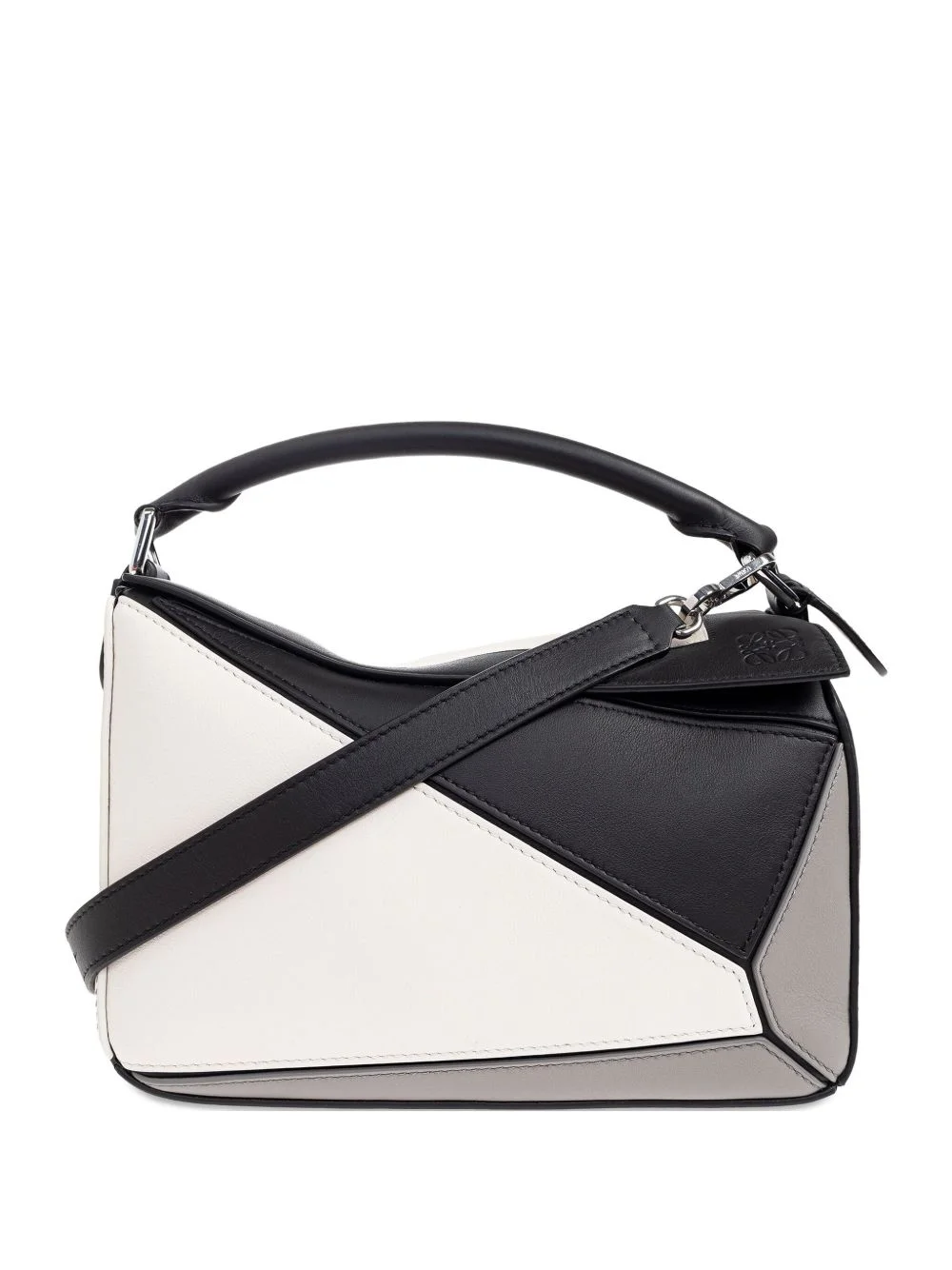 leather tote bag - 1