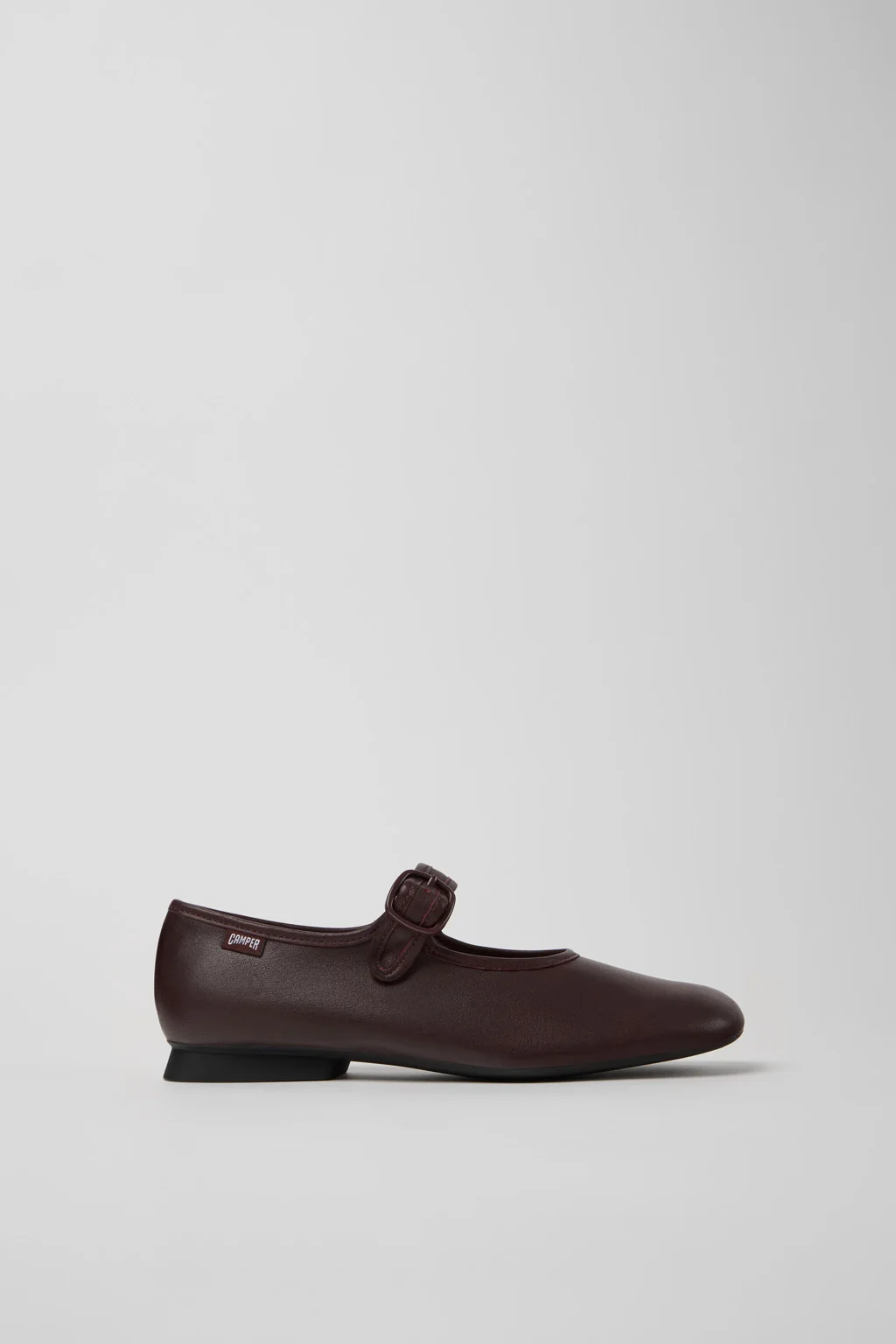 Casi Myra Burgundy Leather Shoes for Women. - 1